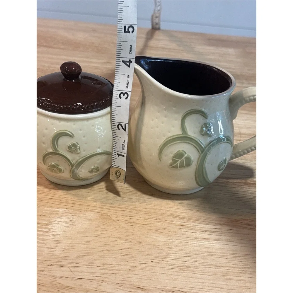 Vintage Sugar & Creamer Ceramic Set, 2008 Pavilion Gift Co., Shared Blessings